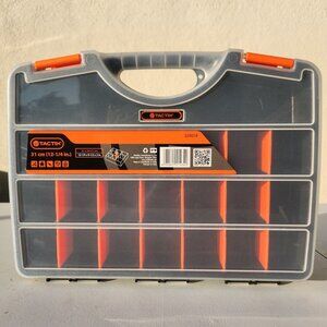 NEW 21 Compartment Plastic Portable Small Parts Organizer Tool Box Divider Divid